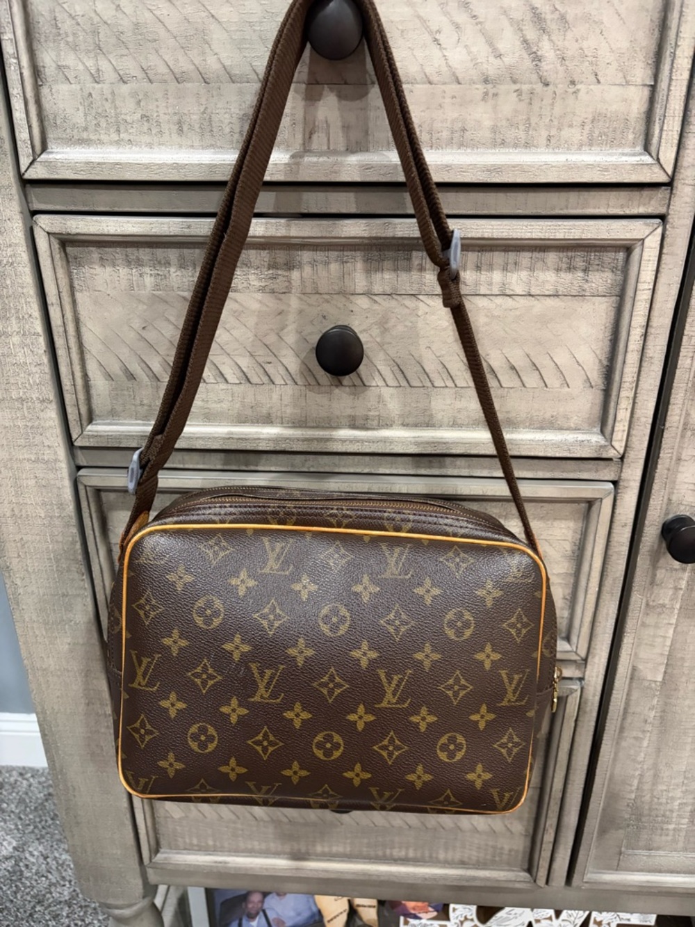 Louis Vuitton Reporter GM Monogram Crossbody Bag Authentic Vintage - Picture 2 of 13